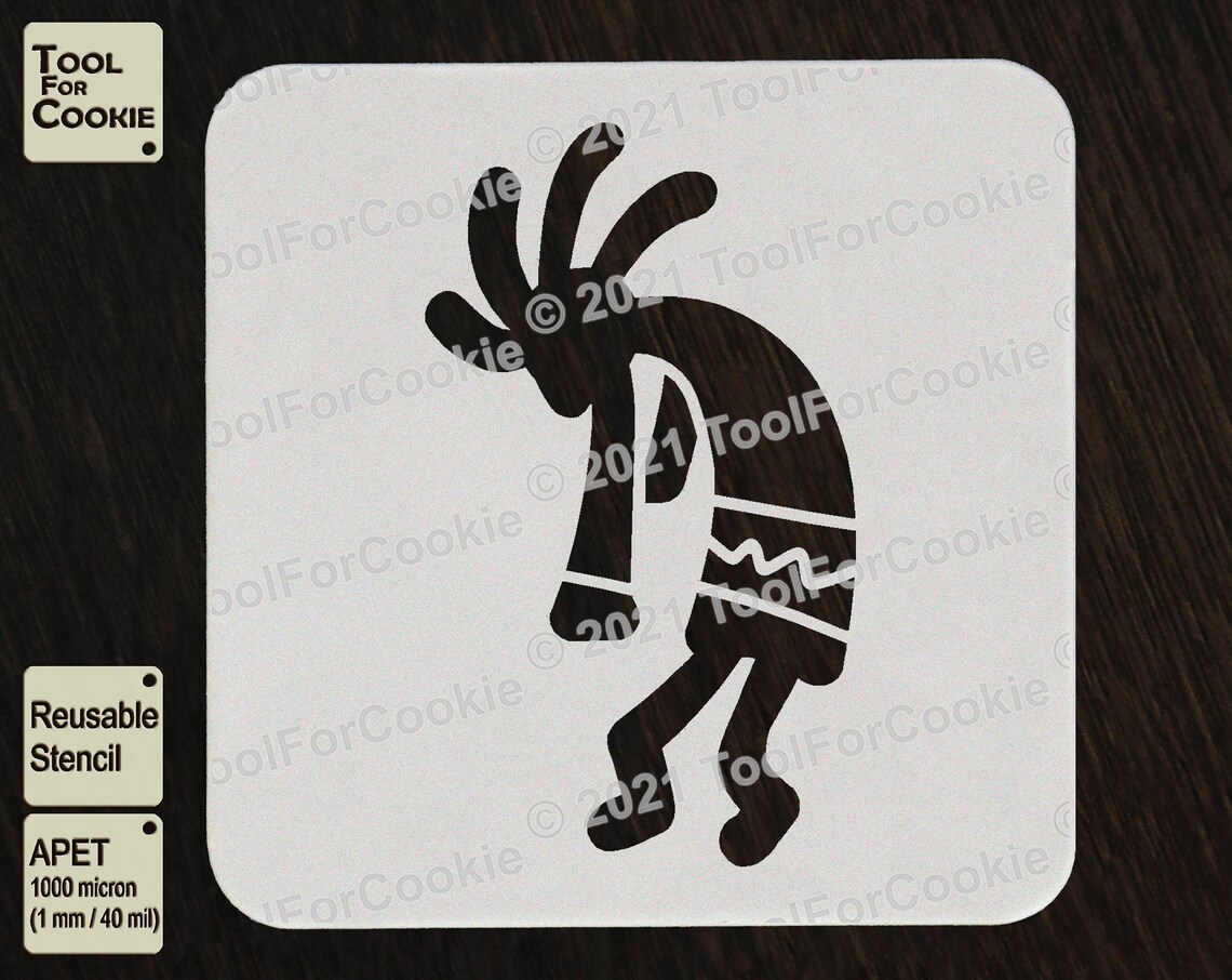 Kokopelli Native American Art Kokopelli Stencil - Etsy