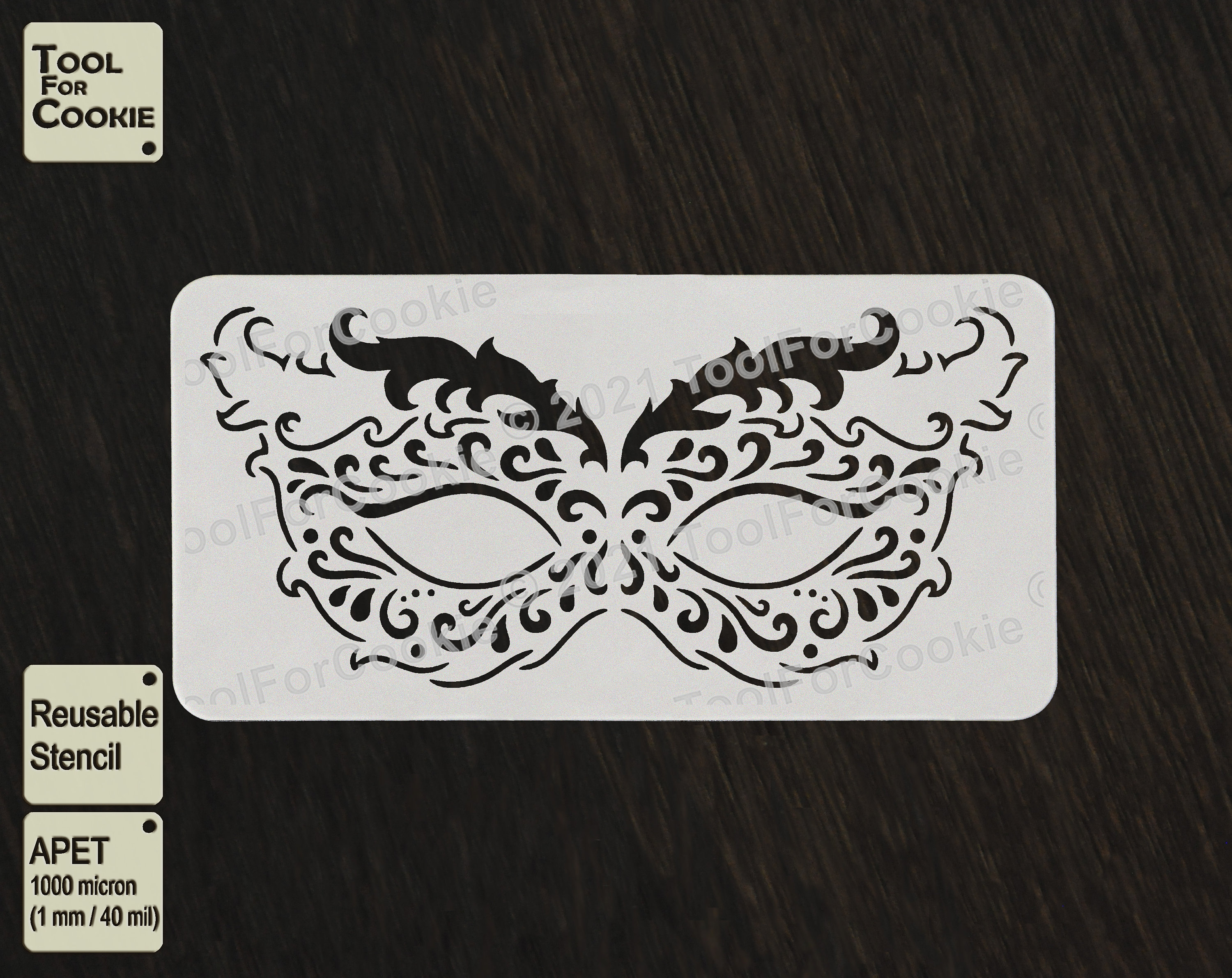 Carnival Mask Stencil Masquerade Mask Stencil - Etsy