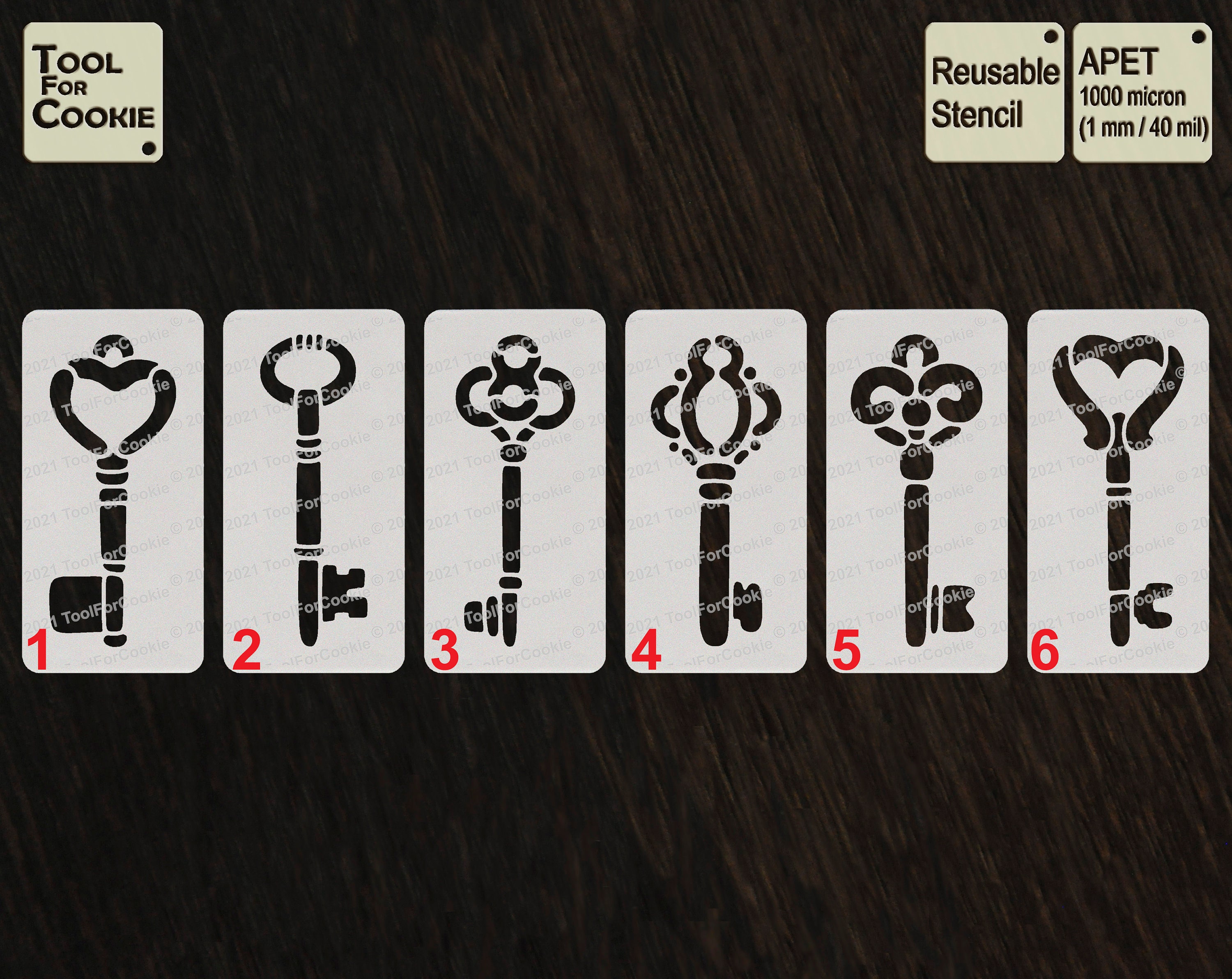 Skeleton Key Stencil: Precision Tool for Custom Lock Reproduction