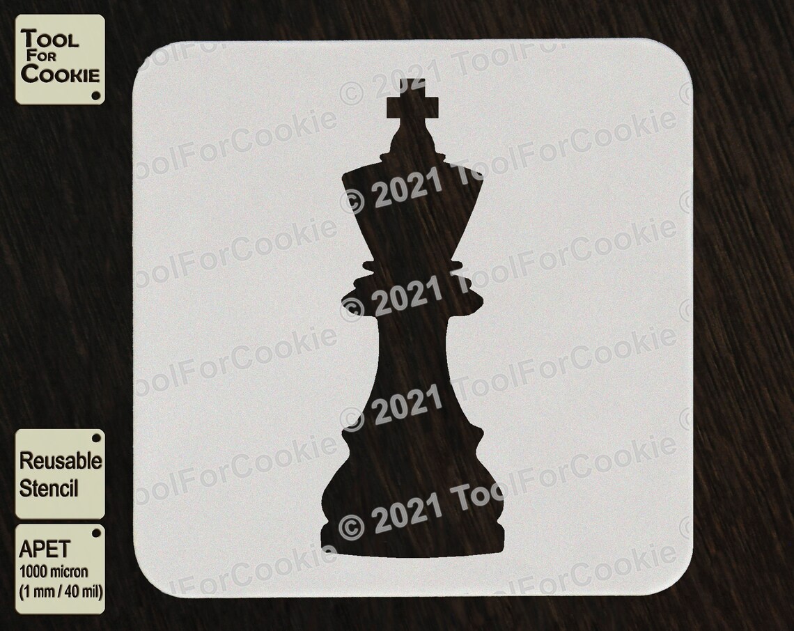 Chess Stencil Chess Pieces Stencil - Etsy