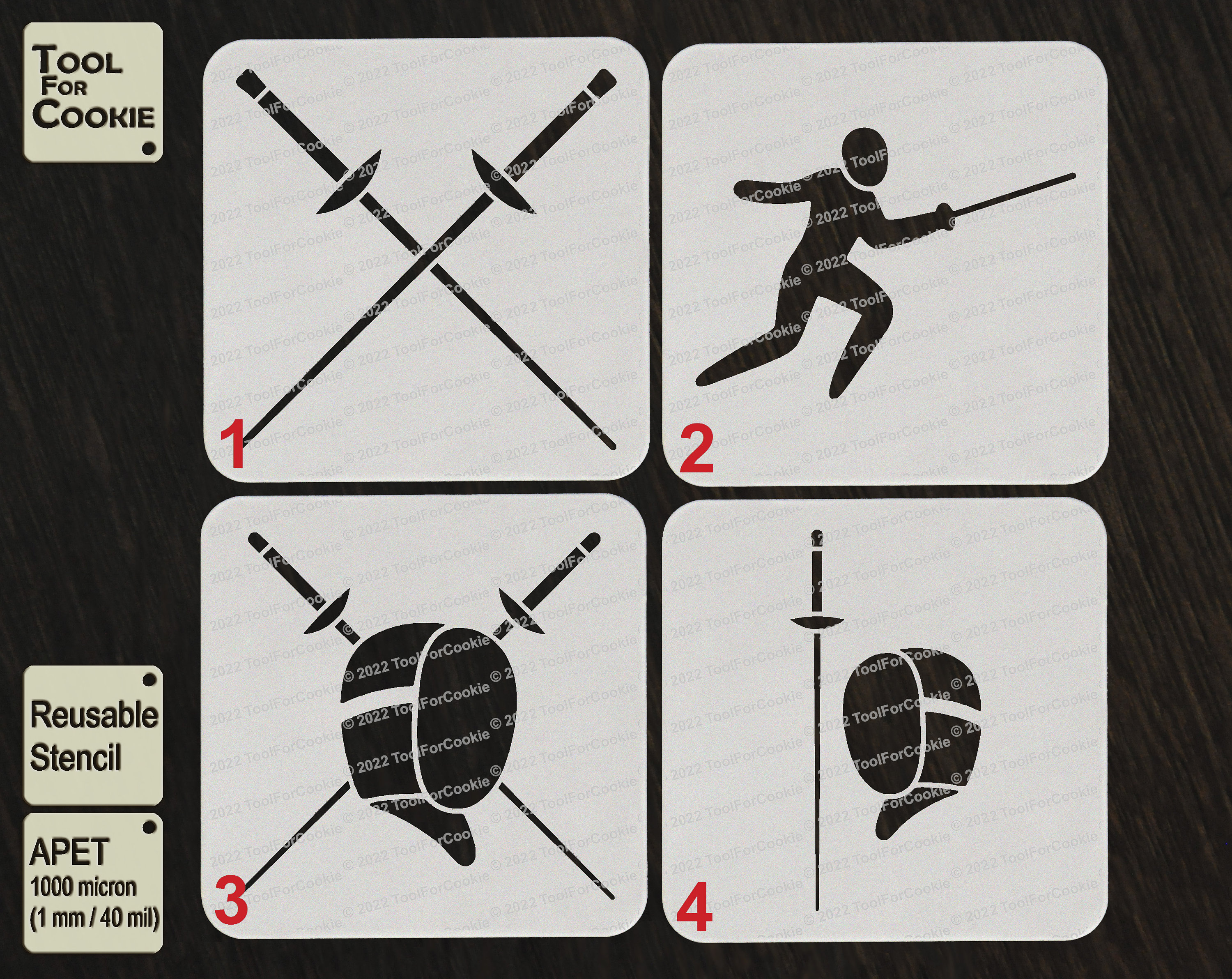 Fencing Stencil Fencing Symbols Stencil Etsy Australia