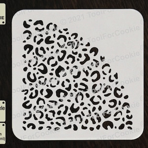 Leopard Print Sleeve Stencil, Bleached Shirt Sleeve Stencil