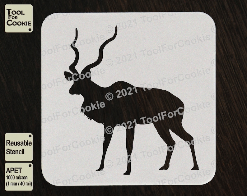 African Antelope Stencil - Etsy