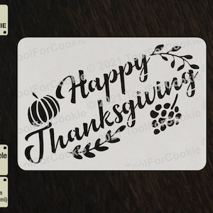 Happy Thanksgiving Stencil
