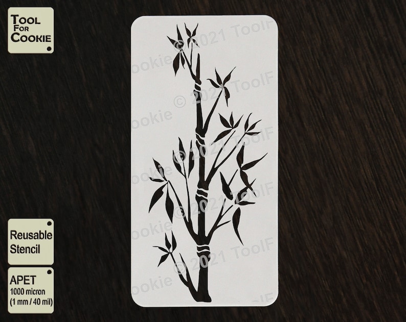 Bamboo Stencil Bamboo Pattern Stencil Custom Stencil Any Etsy