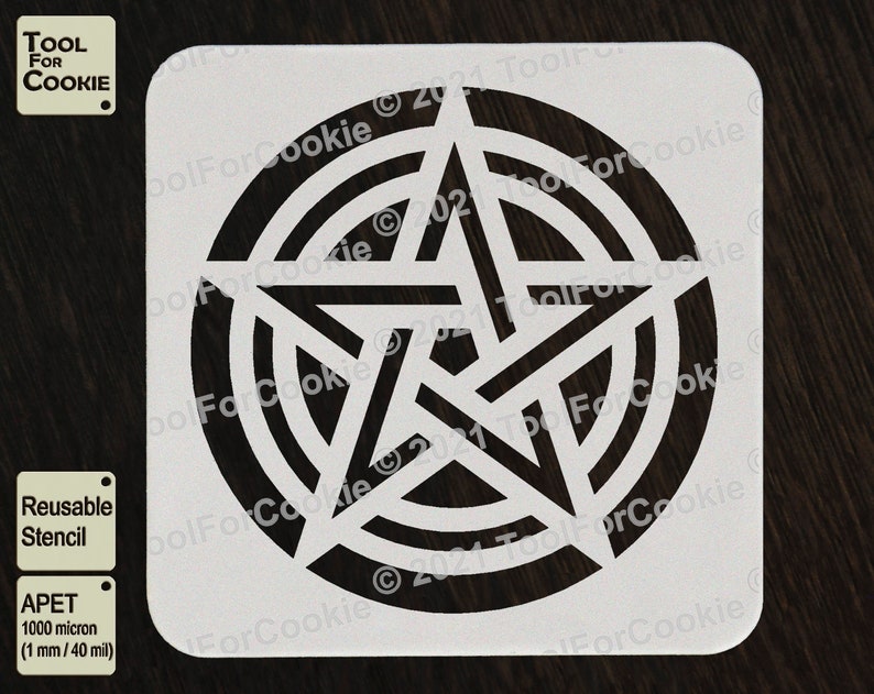 Pentagram Stencil - Etsy