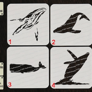Whale Stencil, Custom Stencil, Any Font, Any Design, Any Size