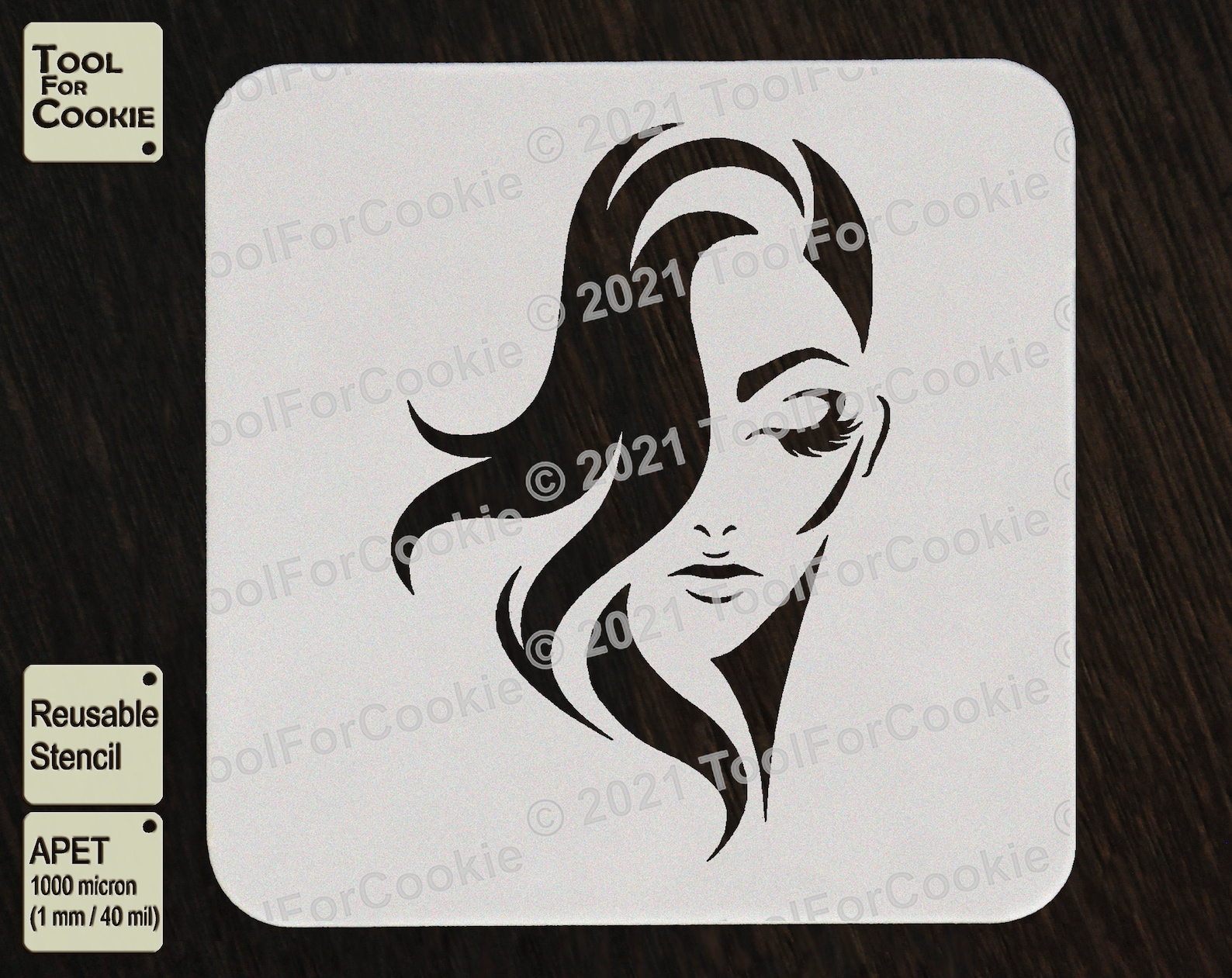 Women Stencil Woman's face Stencil Custom Stencil Any | Etsy