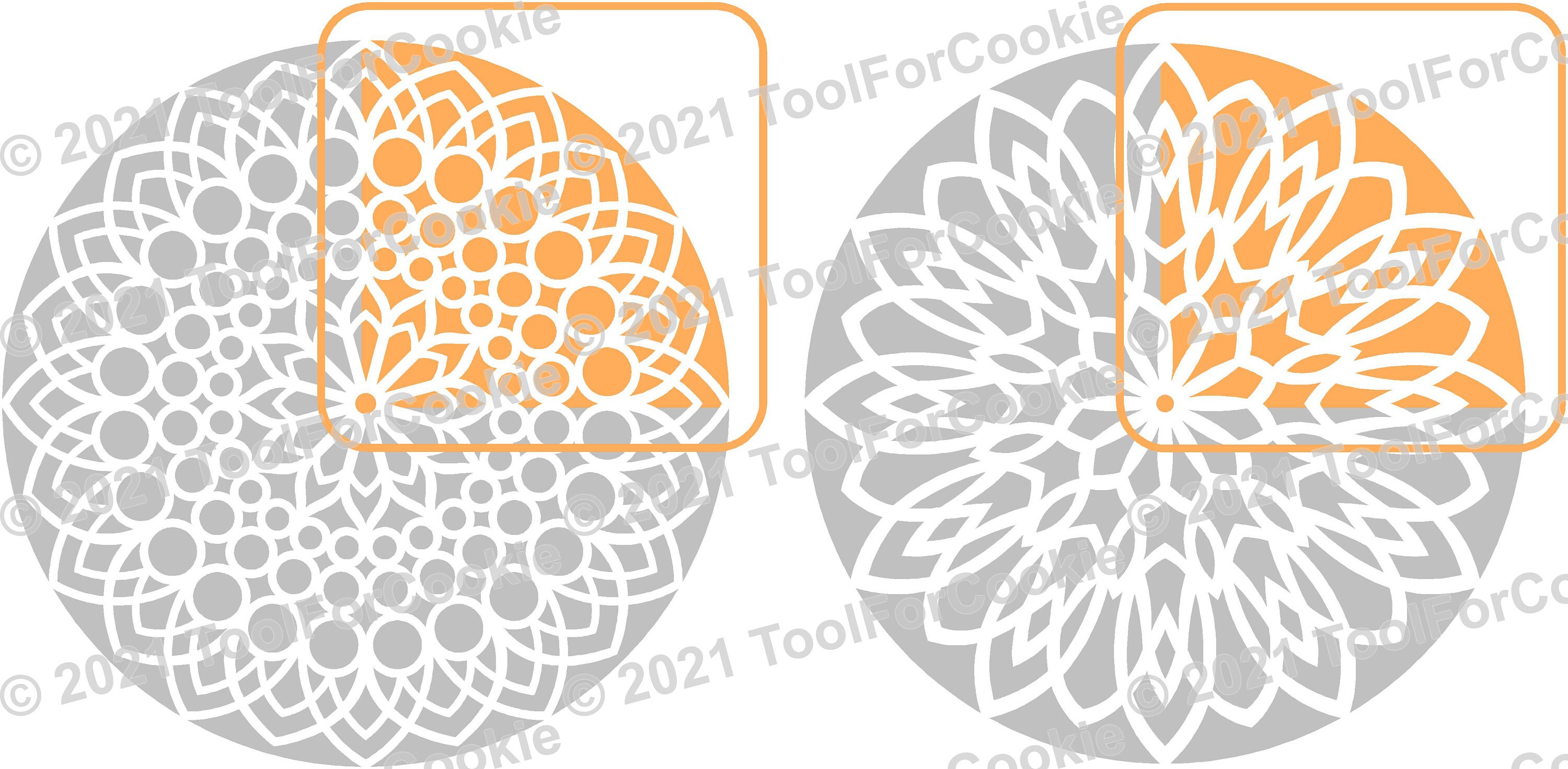 Mandala Stencil Large Mandala Stencil Custom Stencil Any Etsy