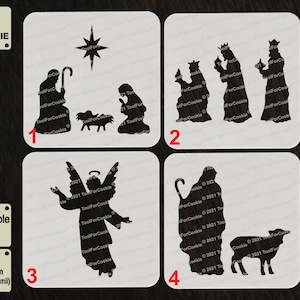 Nativity Scene Stencil