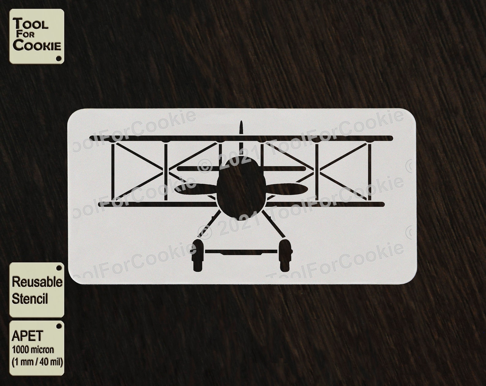 Biplane Stencil Airplane Stencil - Etsy UK