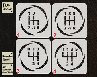 Gear Shifter Stencil