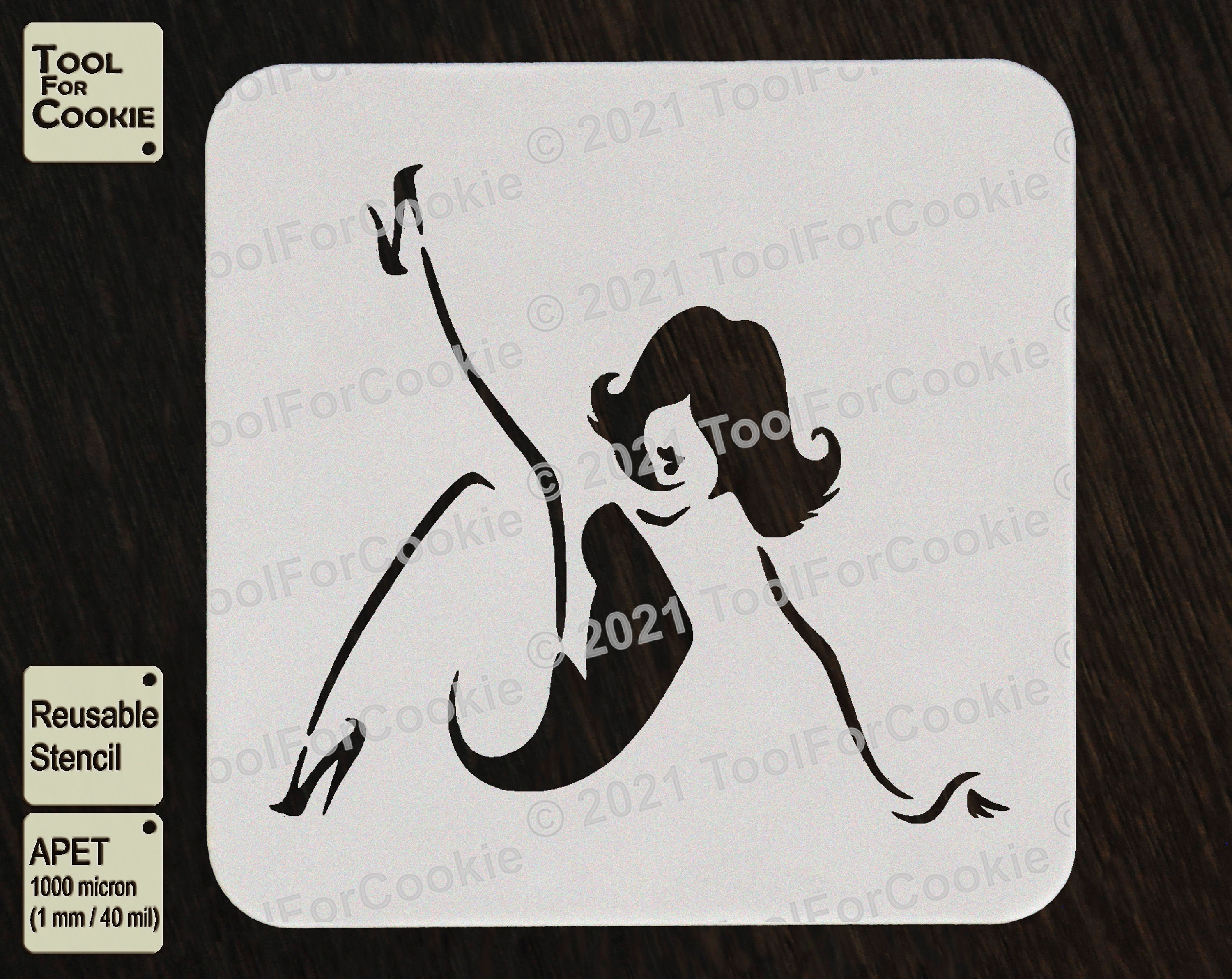 Pin up Girl Stencil Women Stencil Woman's Face Stencil - Etsy