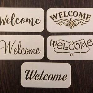 Welcome Stencil, Custom Stencil, Any Design, Any Size, Stencils