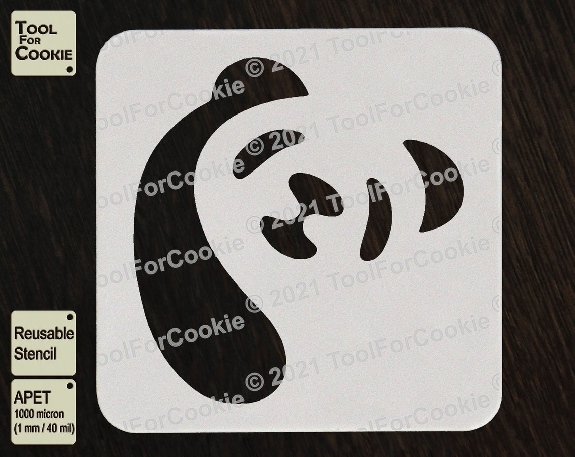 Panda Stencil Panda Bear Stencil Etsy