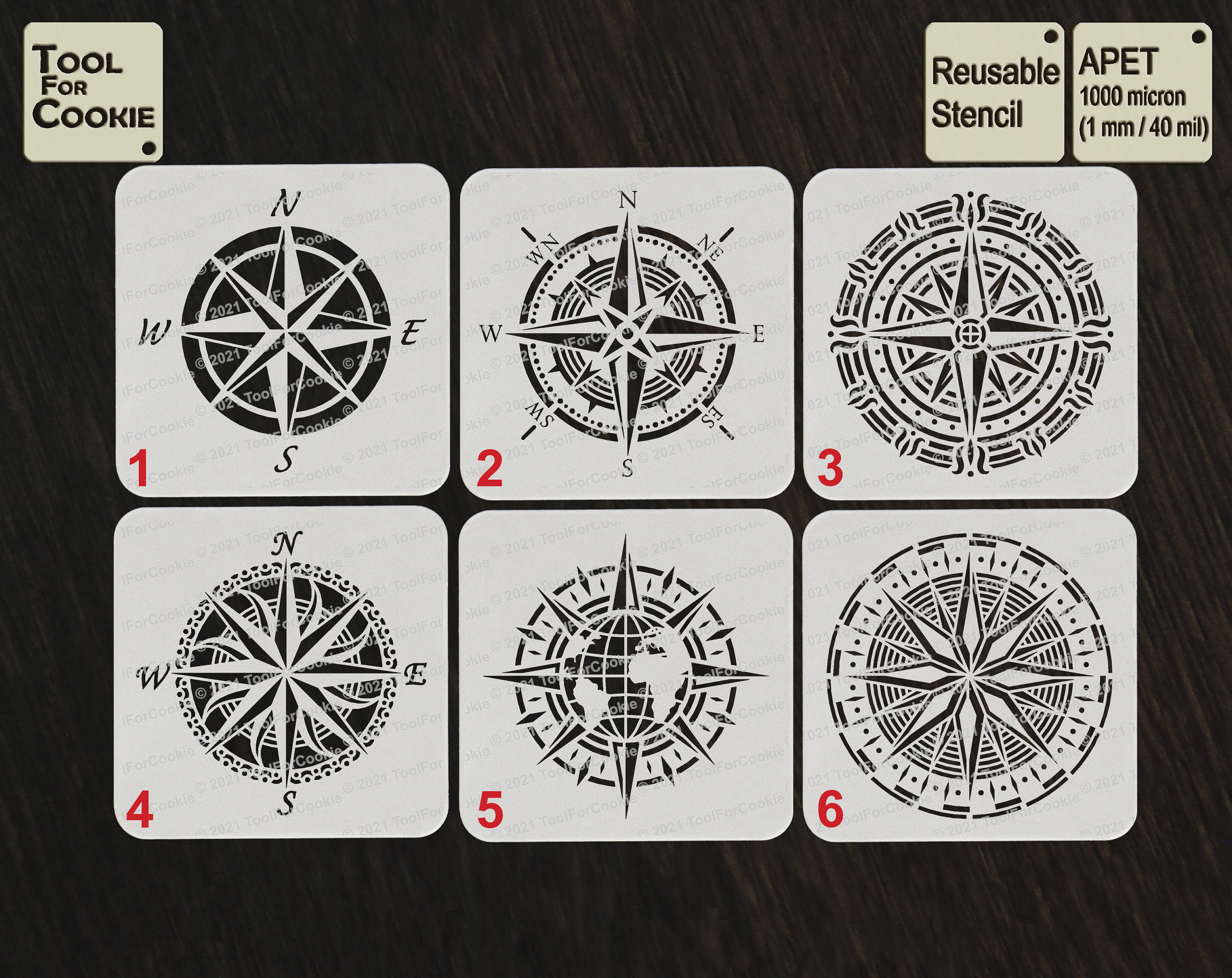 Compass Stencil