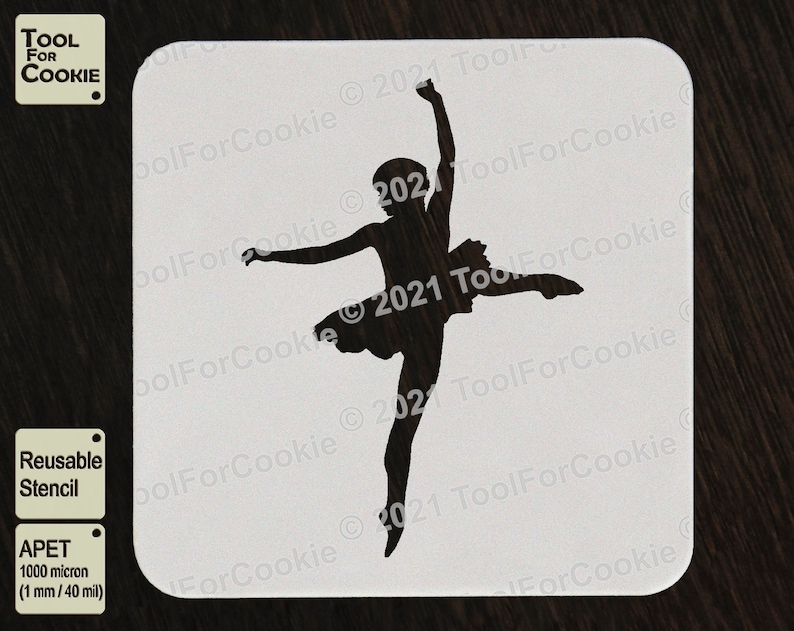 Ballet Stencil Custom Stencil Stencils Any Size Any Font Any Design Ballerina Stencil