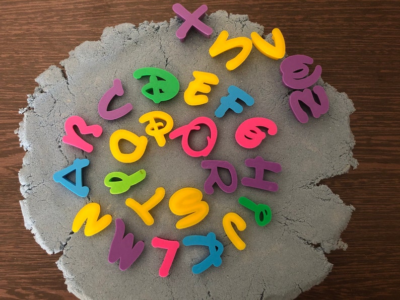 Alphabet Stencil Cookie Cursive Letter Cookie Stamps Etsy