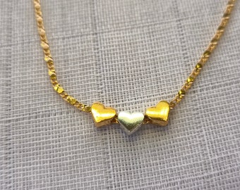 Moederdag, zomer, 18k gouden ketting, verguld messing, ketting, broers en zussen, fijne ketting, vrienden, minimalistische ketting