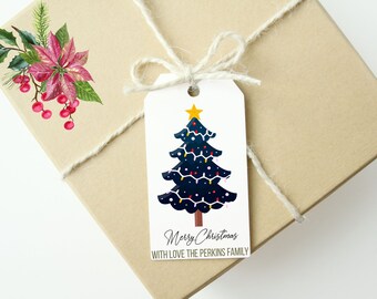 editable Christmas gift tags |  Instant download| Christmas tag printable| Tags PDF 2X3inches|