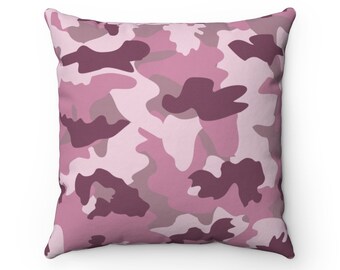 Camo accent pillow| Spun Polyester Square Pillow