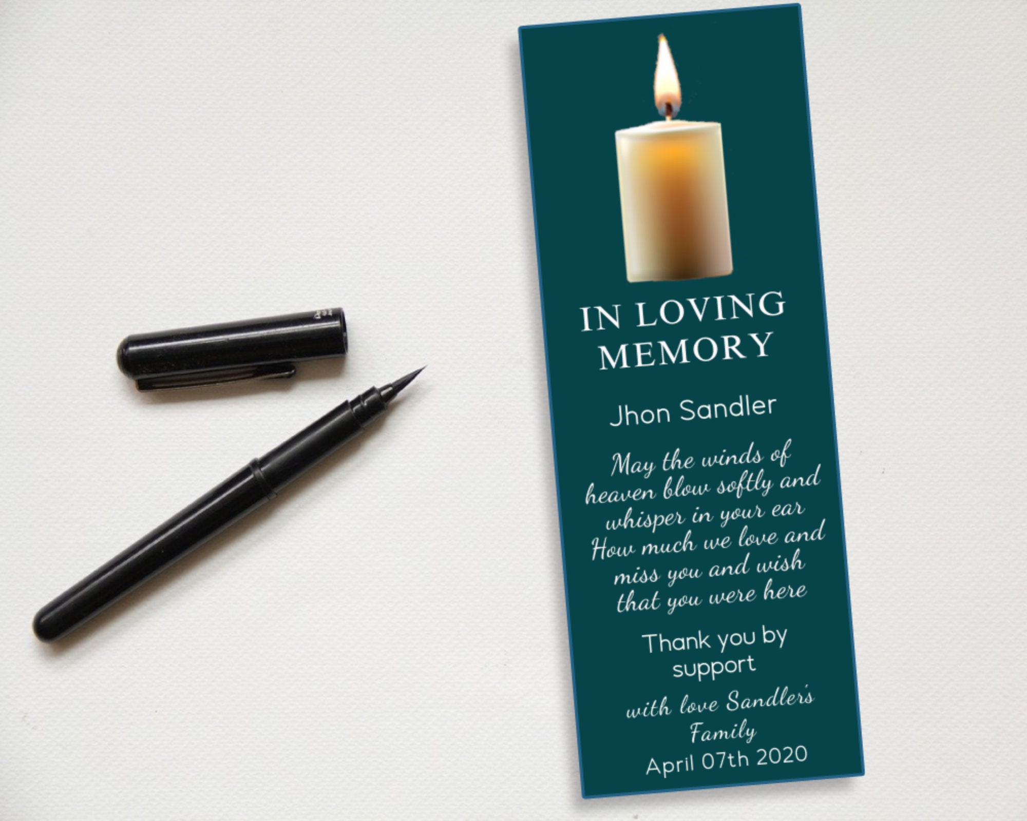 in-memoriam-card-a-bookmark-funeral-prayer-card-in-memoriam-etsy