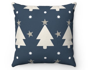 Christmas pillow, Spun Polyester Square Pillow, 20x20 christmas cover pillow