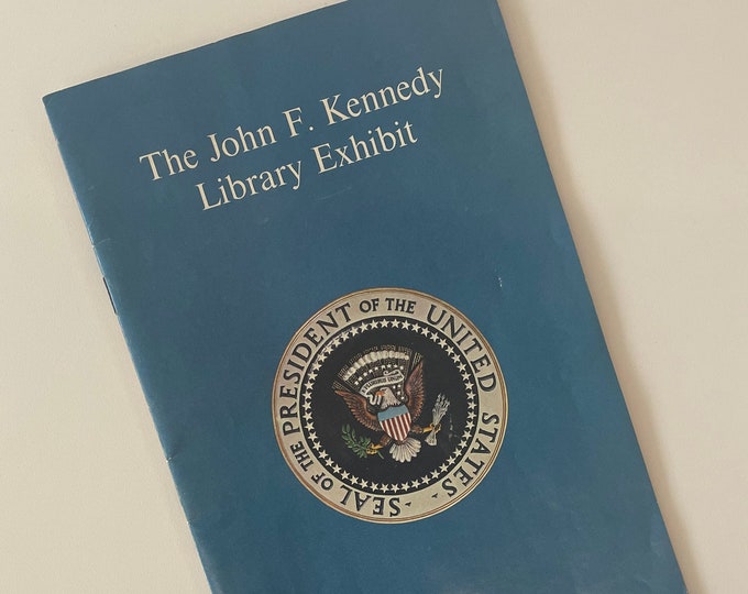 1964 Catalog John F. Kennedy Library Exhibit Brochure Program Vintage