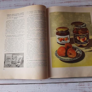 Book about tasty and healthy food - Vintage cookbook with a lot of recipes of Ukrainian traditional cuisine, 1965s - Collectible cookbook