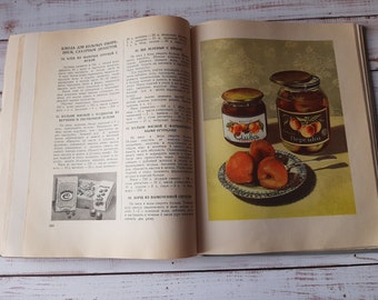 Book about tasty and healthy food - Vintage cookbook with a lot of recipes of Ukrainian traditional cuisine, 1965s - Collectible cookbook