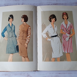 Vintage sewing book - Illustrated book of sewing - dress patterns - dressmaking book - Sewing guide patterns diagrams tutorial