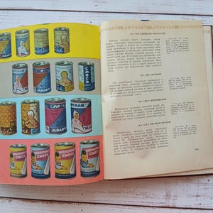 Vintage cookbook &quot; Dairy food &quot; with a lot of recipes and illustrations, 1960s - Collectible cookbook - Book about tasty and healthy food