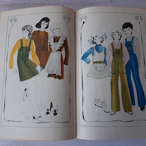 Vintage Ukrainian sewing book - illustrated book of sewing - dress patterns - dressmaking book - Sewing guide patterns diagrams tutorial