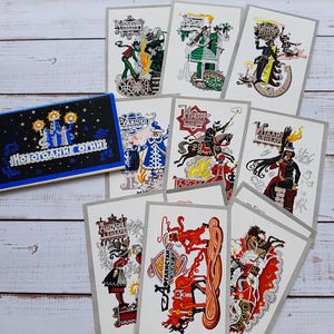 Carte postale vintage sur le Nouvel An dans différents pays du monde, lot de 12 pcs - Costumes pour le Nouvel An - Traditions du Nouvel An