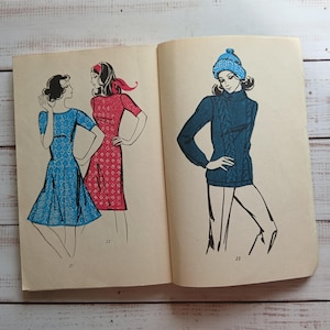 Vintage book of knitting &quot; Technology and processing of knitted product parts &quot; - Illustrated knitting book - knitting patterns