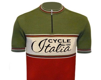 Cycle Italia Merino Wool Cycling Jersey - short & long sleeve options