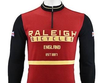 Raleigh Merino Wool Cycling Jersey - short & long sleeve options