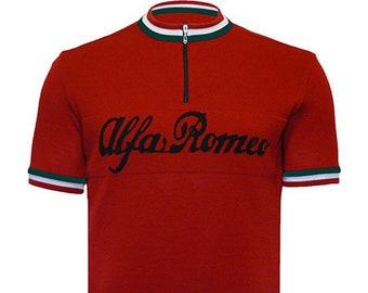 Alfa Romeo Merino Wool Cycling Jersey - Short & Long Sleeve available