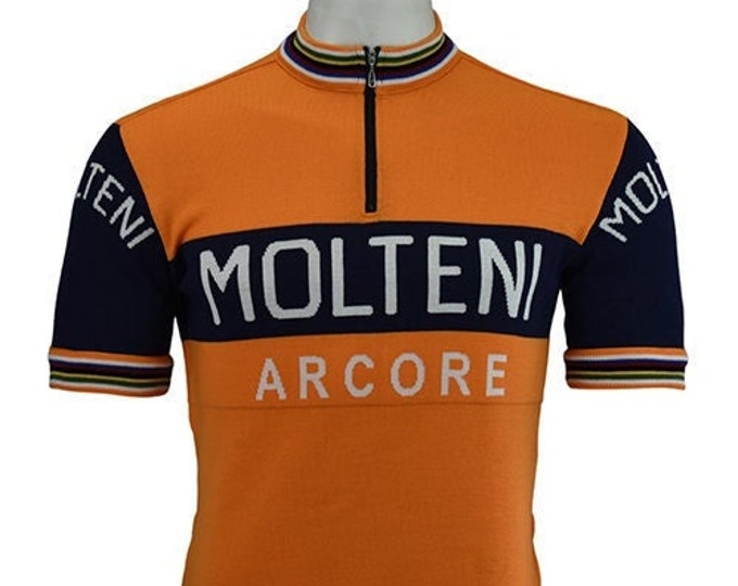 Molteni Arcore Merino Wool Cycling Jersey - orange - short & long sleeve options