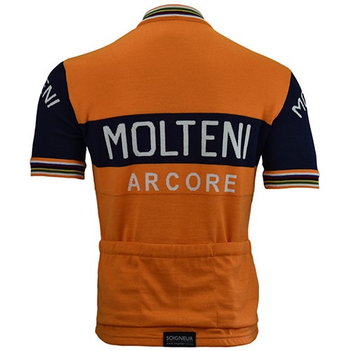 Molteni Arcore メリノウール サイクリング ジャージ - Eddy Merckx