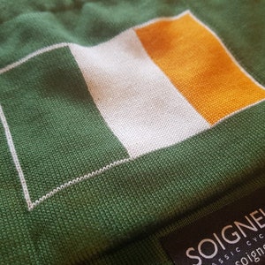 Sean Kelly Merino Wool Cycling Jersey Irish Flag