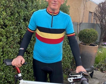 Belgium Merino Wool Cycling Jersey Short Long Sleeve Options