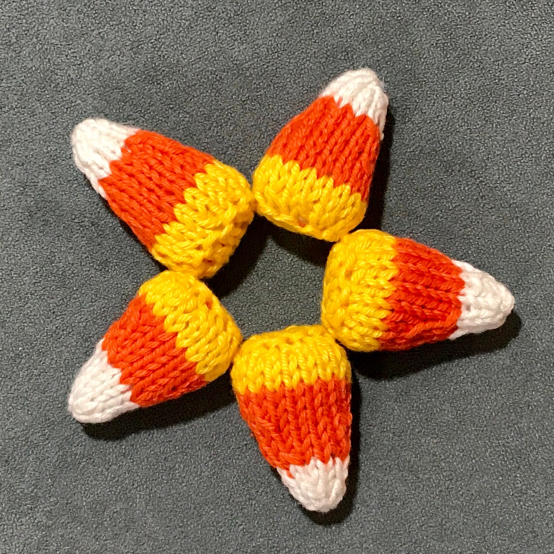 Mini Candy Corn Cuties Knit Pattern Etsy