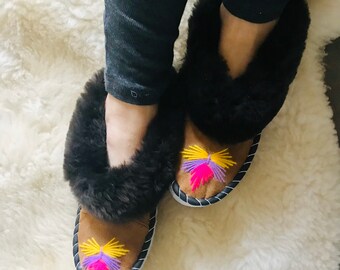 warm moccasins