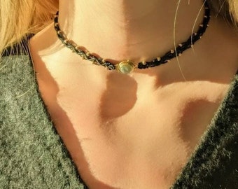 Collier choker Labradorite