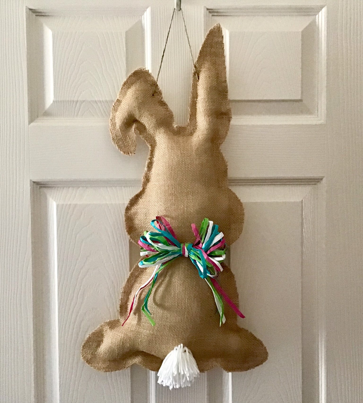 Burlap Bunny Hanger Easter door hanger door hanger bunny Etsy
