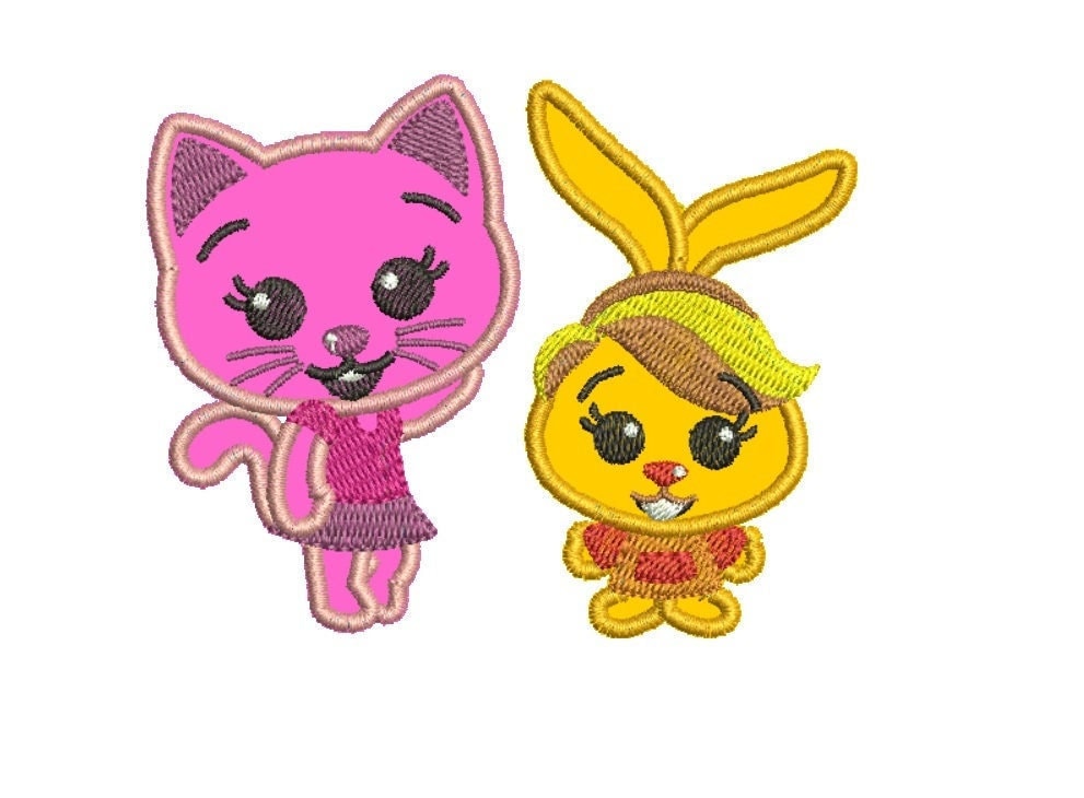 Friends of plim plim Embroidery AppliqueDesigns Embroidery Machine Applique Digital Download