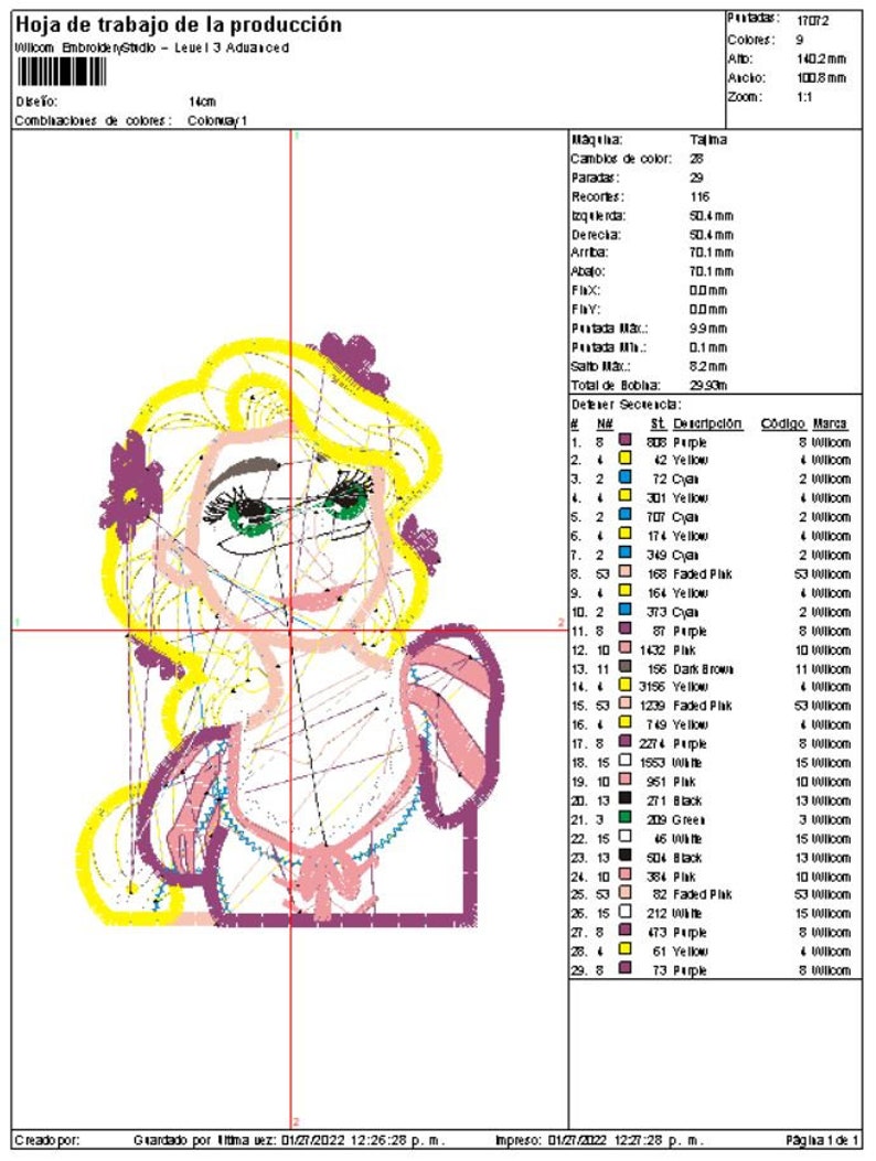 Rapunzel Tangled Embroidery Designs Embroidery Machine Etsy