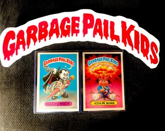 Garbage Pail Kids wall art game room sign