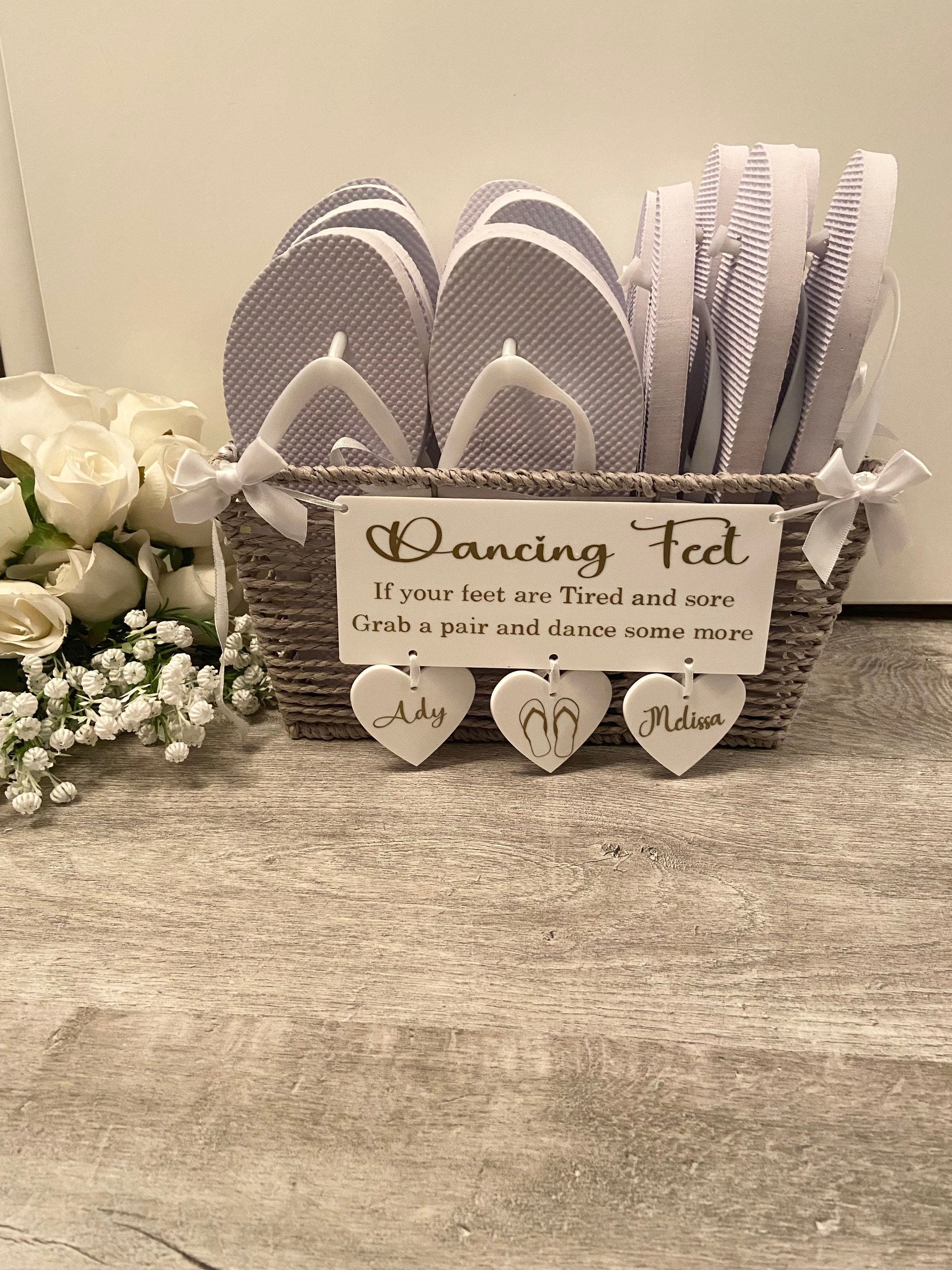 Wedding Flip Flops Basket 